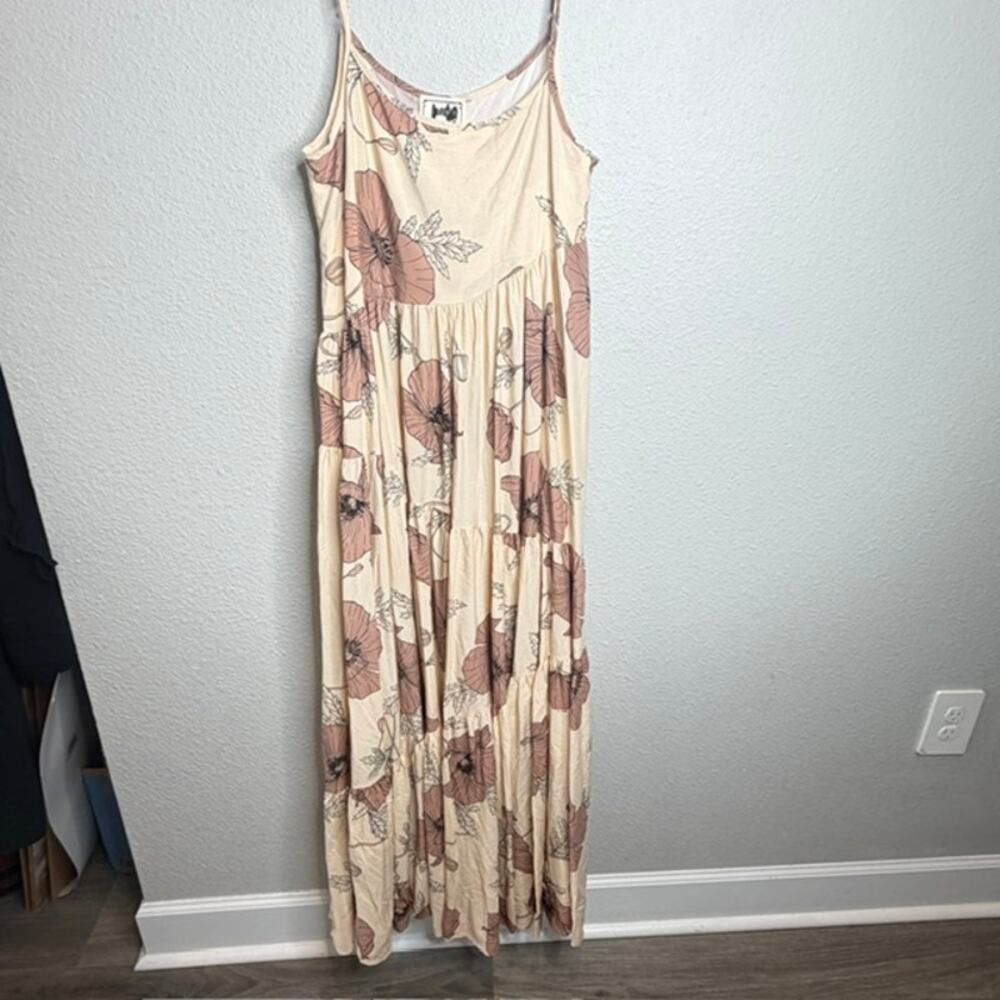 Jaase Winona Maxi Dress Small April Floral Print Boho Cottagecore Rayon - Picture 6 of 13
